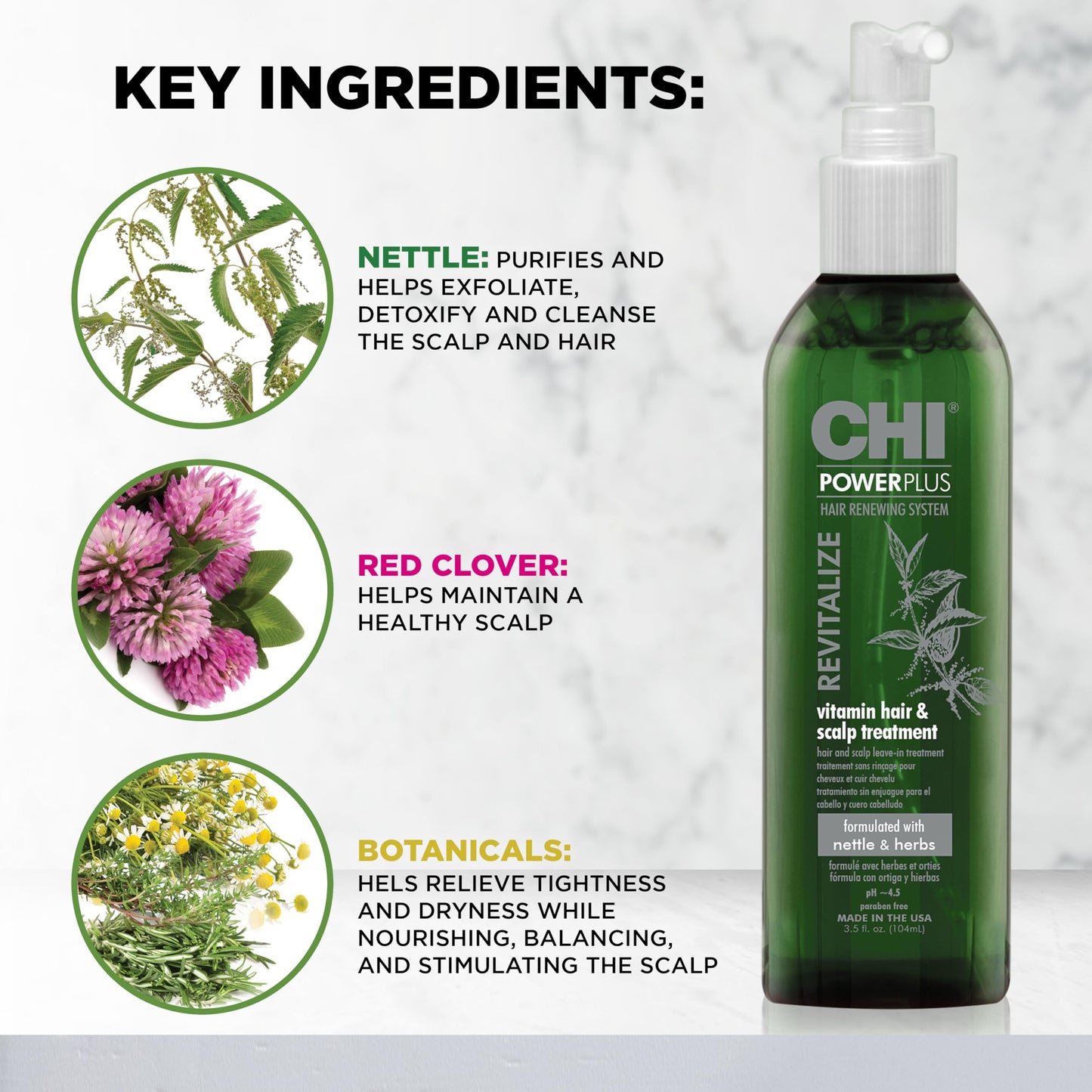 CHI Power Plus Vitamin Hair & Scalp Treatment 104 Ml