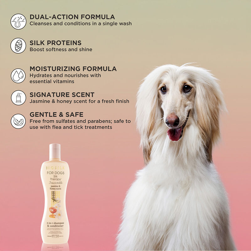 BioSilk For Dogs Irresistible 2-in-1 Shampoo & Conditioner