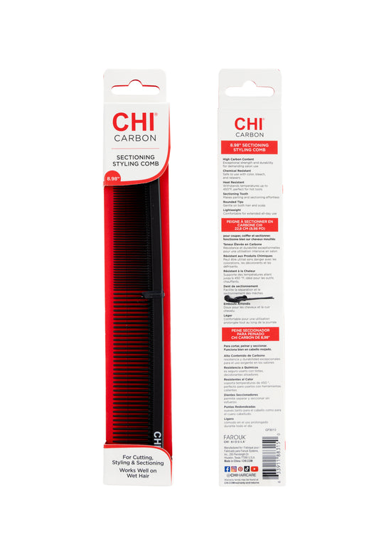 CHI Carbon Sectioning Styling Comb 8.94"