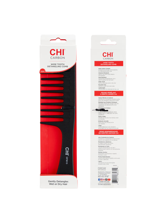 CHI Carbon Wide Tooth Detang Comb 9.84