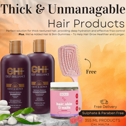 Thick & Unmanageable Deep Brilliance Solv + Free Brush