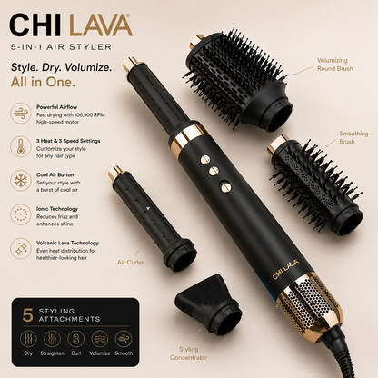 Black Lava AirGlam Multi-Styler