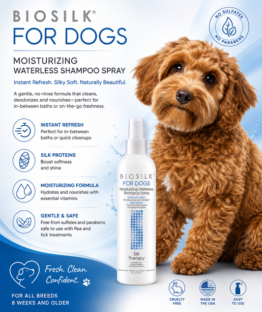 BioSilk For Dogs Moisturizing Waterless Shampoo Spray