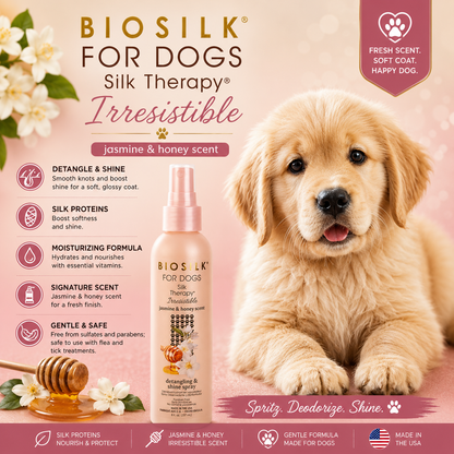 BioSilk for Dogs Irresistible Detangling & Shine Spray 237ml