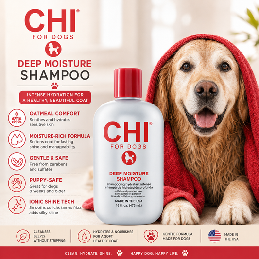 CHI Pets Deep Moisture Shampoo 473ml For Dogs