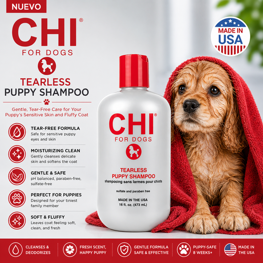 CHI Pets Tearless Puppy Shampoo 473ml For Dogs