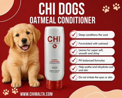 CHI Pets Oatmeal Conditioner 177ml For Dogs