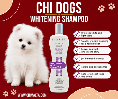 Biosilk Pets Whitening Shampoo 355Ml for dogs