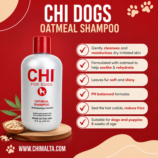 CHI Pets Oatmeal Shampoo For Dogs 473Ml