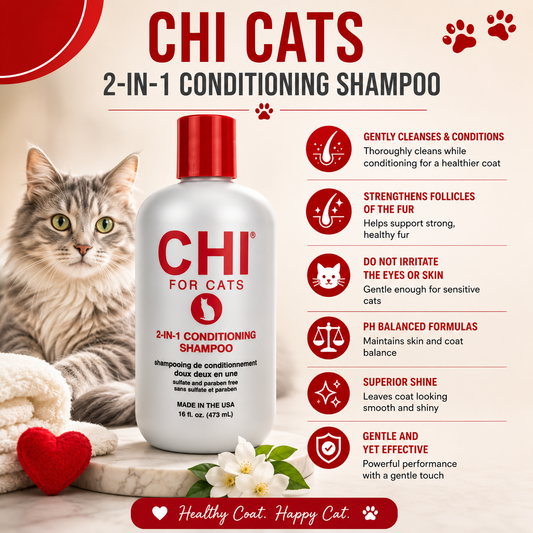 CHI Pets 2 In 1 Conditioning Shampoo for cats