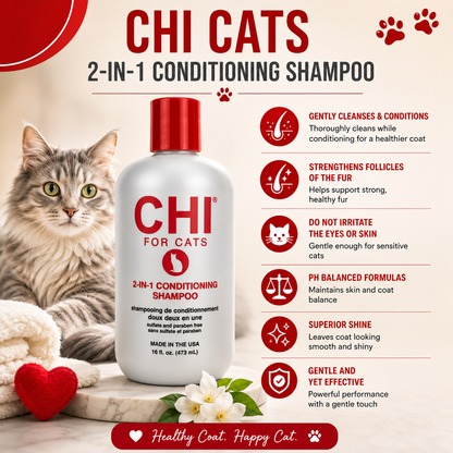 CHI Pets 2 In 1 Conditioning Shampoo for cats