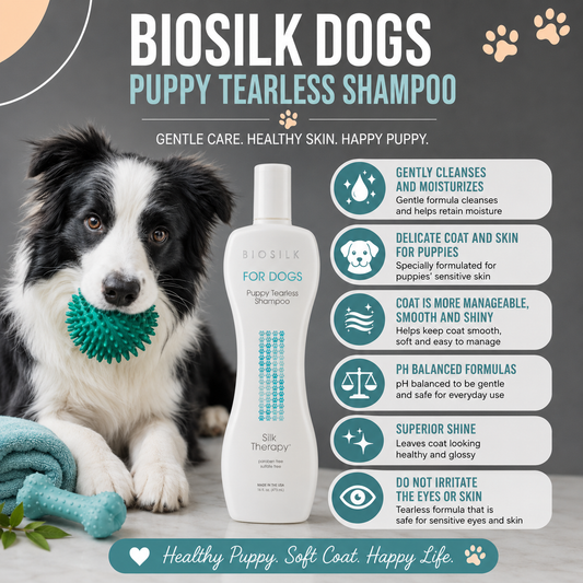Biosilk Pets Puppy Tearless Shampoo 355Ml for dogs